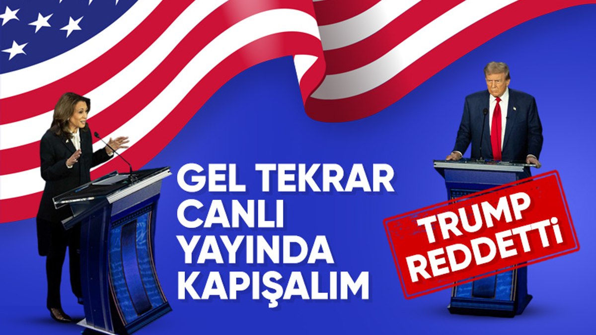 Donald Trump, Kamala Harris’in canlı yayın teklifini geri çevirdi