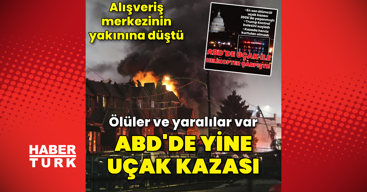 ABD’de uçak alışveriş merkezi yakınına düştü