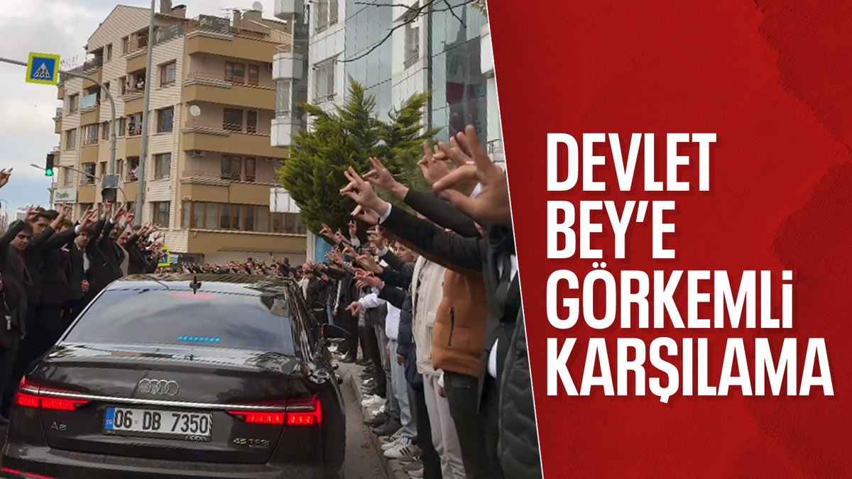 Devlet Bahçeli’ye MHP Genel Merkezi’nde görkemli karşılama